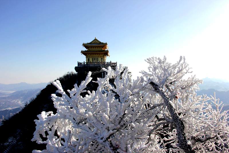 河南一景區抖出誘人雪后美景顏值爆表